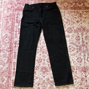 Wrangler Men's Straight Black Jeans